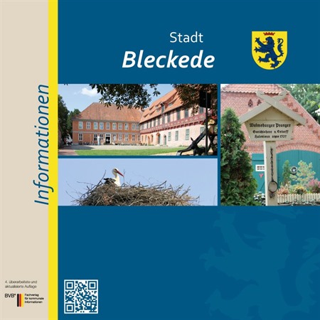Titelbild der 4. aktualisierten und überarbeiteten Neubürgerbroschüre der Stadt Bleckede